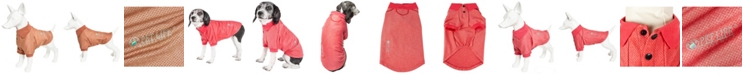 Pet Life Active 'Fur-Flexed' Relax Stretch Performance Dog Polo T-Shirt